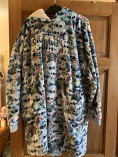 Disney X Primark STITCH Snuddie M-L Hooded Oversize Blanket Fleece Hoodie Top