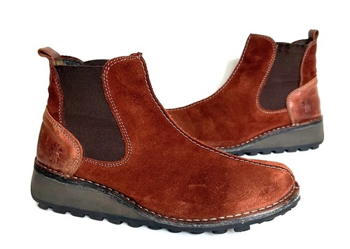 Ladies fly london brown - london, suede