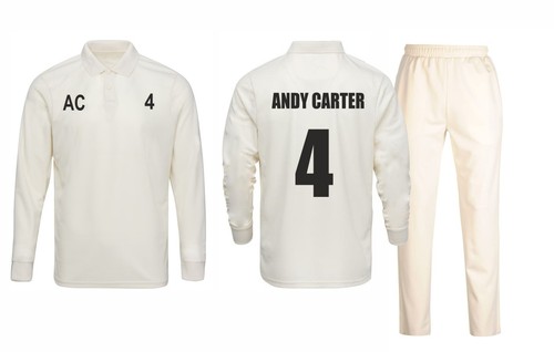 Personalised cricket whites - personalised,