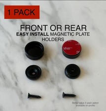 Magnetic numberplate holders | Set of 2 Front or back | Use existing holes 