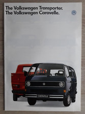 VW Transporter & Caravelle Brochure 1986 - Van  Pick-Up  Bus  Syncro