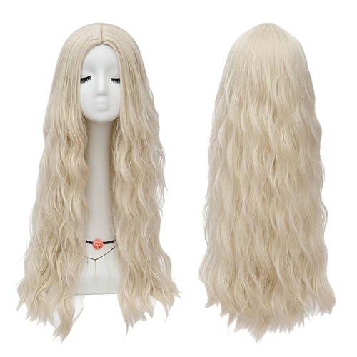 Women long hair wig straight - long,