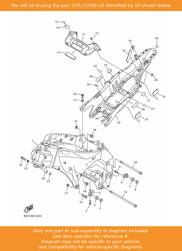 Yamaha rear frame - yamaha, comp