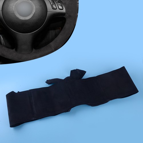Black alcantara suede - black, steering
