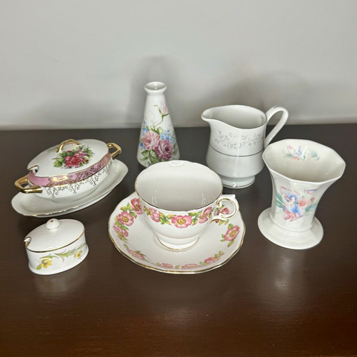 Vintage bone china porcelain - vintage,