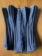 Vollers Denim Overbust Corset- Size 20