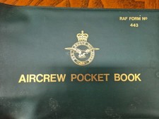 RAF AIRCREW POCKET BOOK, INFO for Buccaneer, Hunter planes, plus flight details