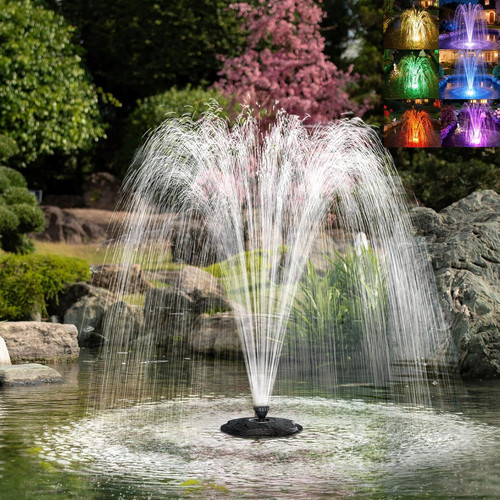 Floating pond fountain with - fountain,