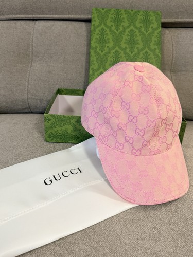 Gucci pink logo canvas - pink,