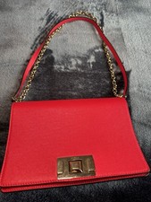 Furla Mimi's Crossbody Leather Bag In Cherry Red, Brand New RRP: £262