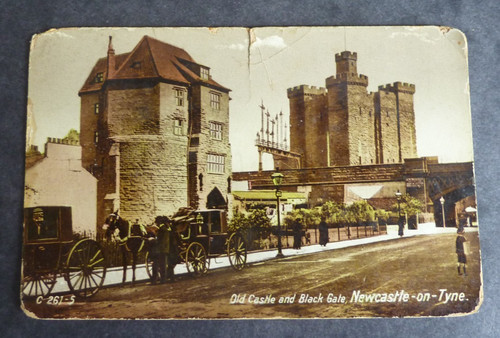 Old castle black gate - old, &