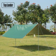 Waterproof Camping Tarp Tent 3x3/3x4/4x4 Sun Shelter Awning 19-Point Survival