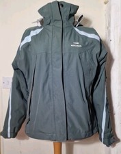Eider Grey Green Gore Tex XCR Ski Jacket With Removable Hood Size W 40