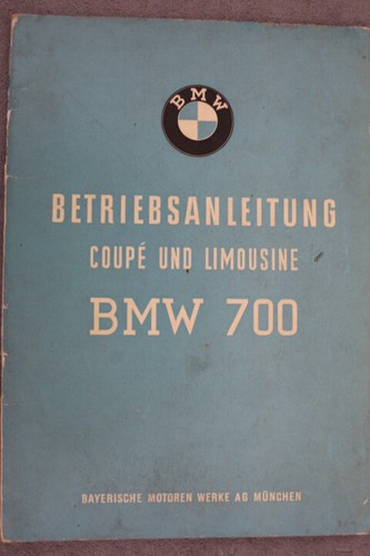 Bmw 700 owners - 700, manual