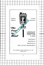 The Four In Hand The Potteries Motor Traction Stoke On Trent - 1964 Advert