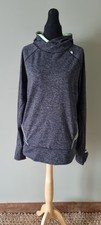 Sweaty Betty Grey Sports Hoodie Size L Built In Mittens/ Gators womens