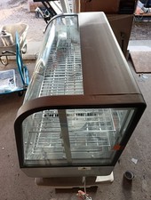 Display Fridge Countertop Reflective Clear Glass