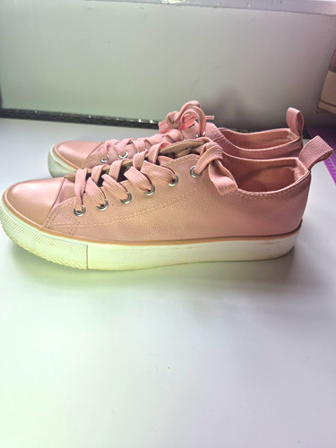 Primark pink low top lace - lace, up