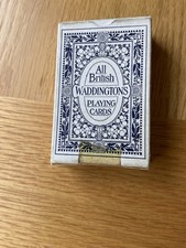 Vintage All British Waddingtons Playing Cards Character On Reverse Of Card