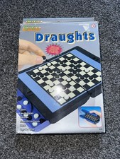 Draughts Game Travel Game With Instructions, Magnetic, Family Fun, Toys,
