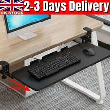 Keyboard Tray Under Desk with Sturdy Clamp for Office Home Sliding Platform UK