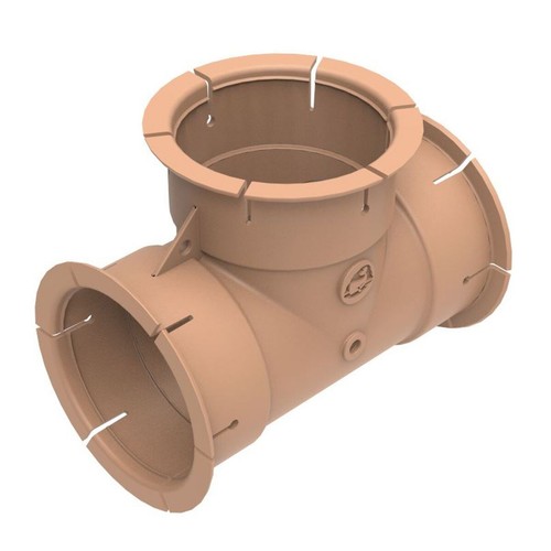 Whale ducting piece tee - piece, vent