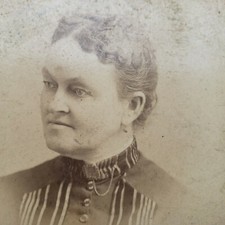 Old Maid Photo Cabinet Card