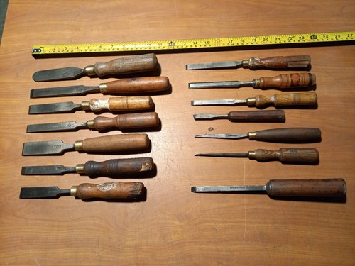 Vintage chisels various - 14,