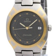 OMEGA Seamaster Polaris 18K Gold Steel Watch 396.1022 Polished