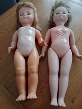 2 X 21" Vintage Dolls Rose Bud  Mattel+ Unknown Sleeping Eyes Require TLC Used.