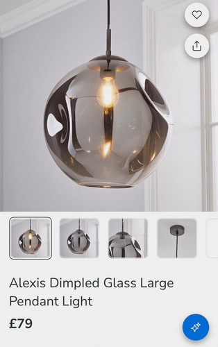 Alexis dimpled glass - glass, large