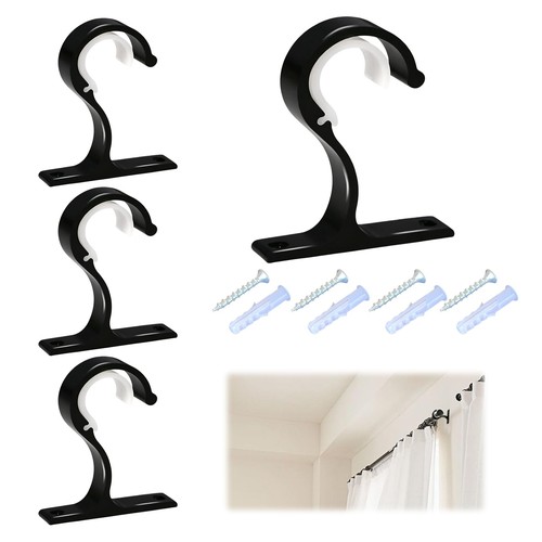 Pcs curtain pole brackets - pole,