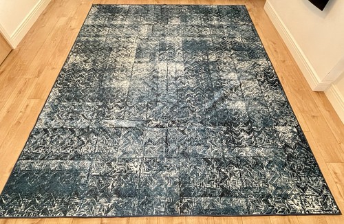 Herringbone batik ocean blue - ocean,