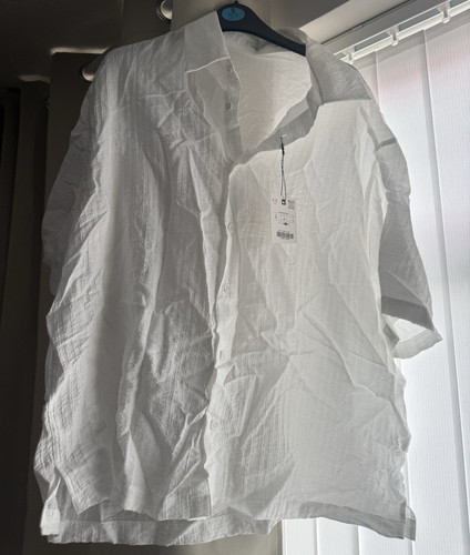 Zara men white - white, cotton