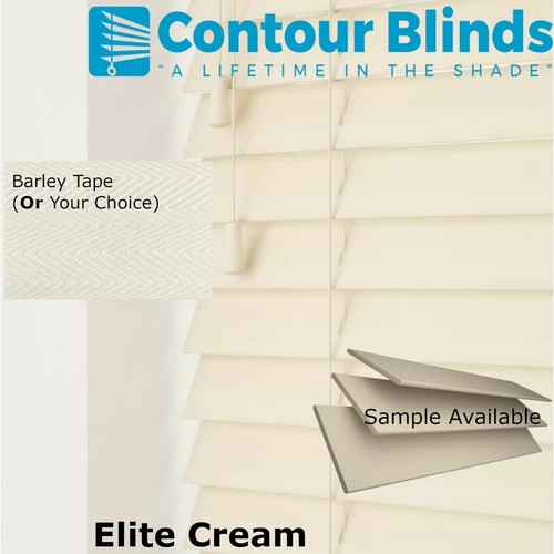 Faux wood venetian blind 35mm - faux,