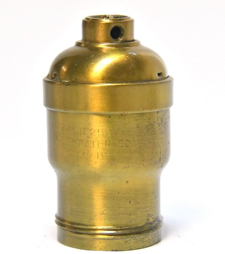 Vintage brass s keyless - brass,