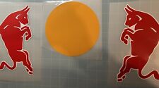 two bulls right and left vinyl Decals stickers motorcycle, cars