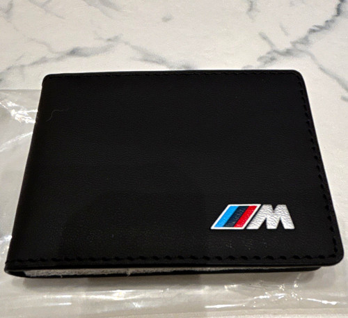Bmw logo black leather - m,