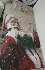 M&S Marks Spencer Father Christmas Single Duvet Cover Bed Santa Claus Bedding
