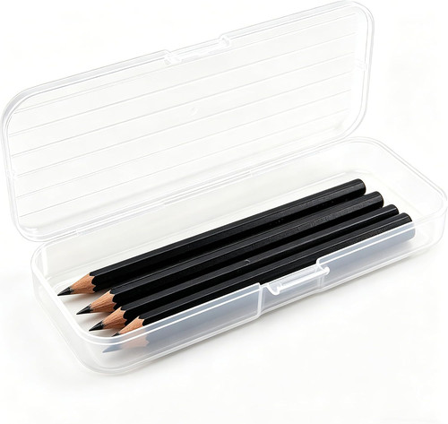 Clear hard plastic pencil - clear,