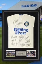 Signed Framed Leeds United 1992 Champions Home Shirt Strachan Mcallster Chapman