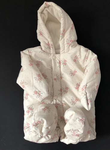 Baby girls cream - cream, floral