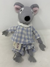 Bagpuss & Friends Grey Charlie Mouse Soft Stuffed Toys Plushies (L15) Posh Paws