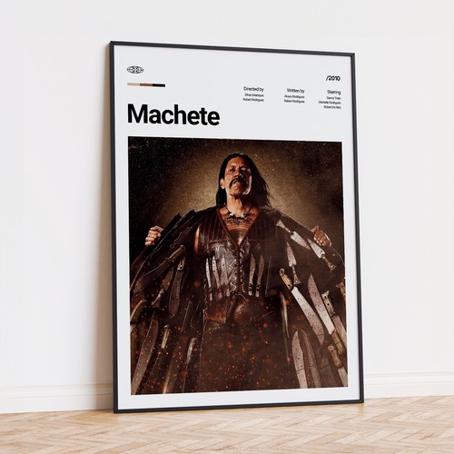 Machete movie film poster - machete, art