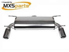 MX5 Performance Stainless Steel Rear Exhaust Silencer Mazda MX-5 Mk3 2005-2015