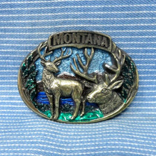 Montana Deer Buck Stag Belt