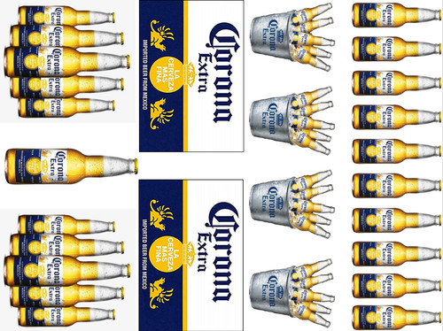 Corona beer bottles inspired - corona,