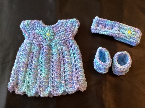 Hand knitted dolls - , clothes