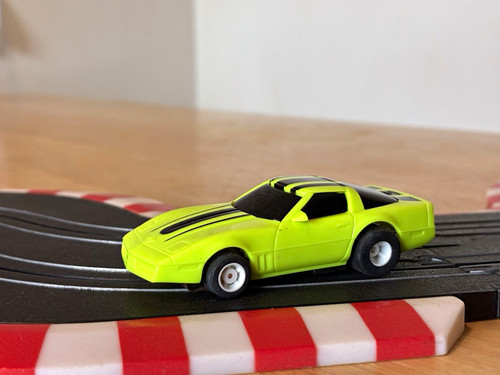 Tyco neon green corvette with - tyco,