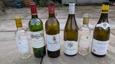 SIX CHATEAU Wine Bottles MARGAUX SAINT-ESTEPHE MONTRACHET SAUTERNES MONTBAZILLAC